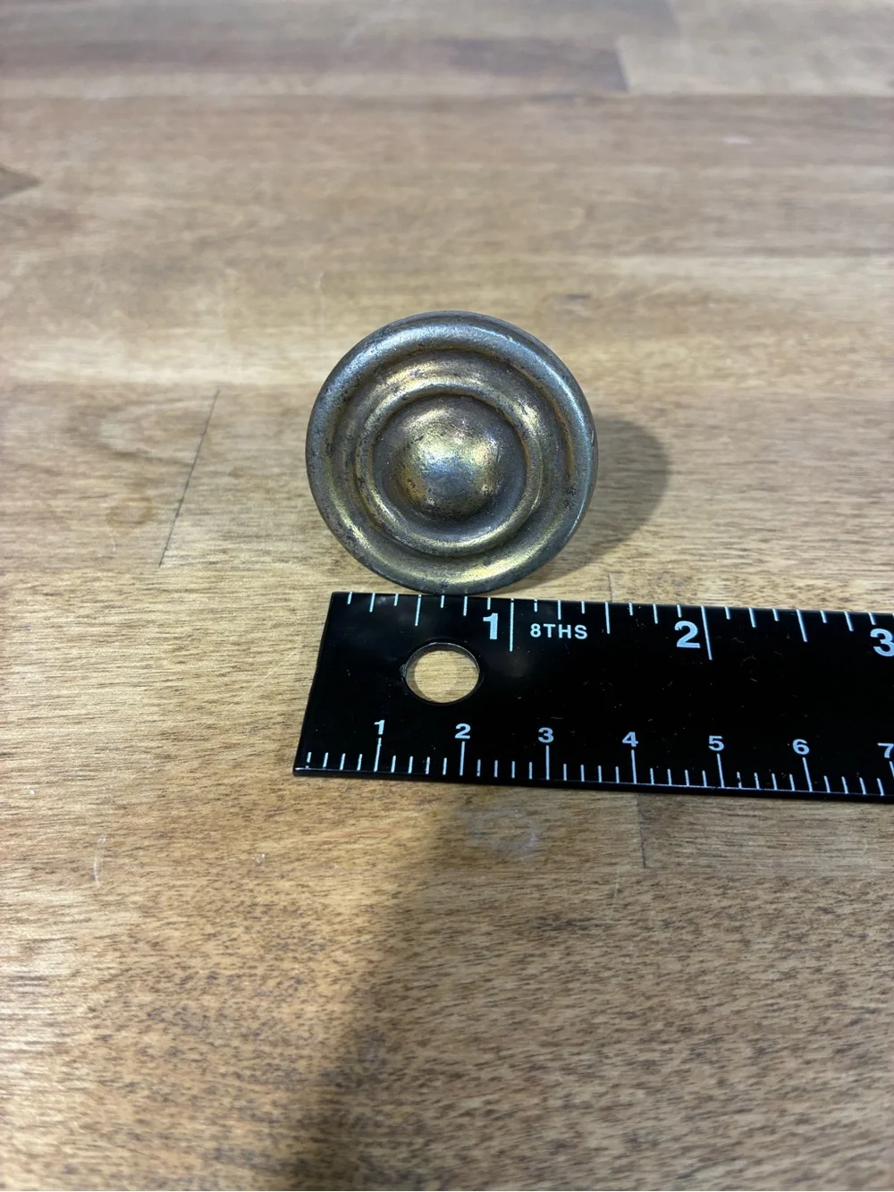 Antique Rustic Metal Bullseye Dresser Knobs 1